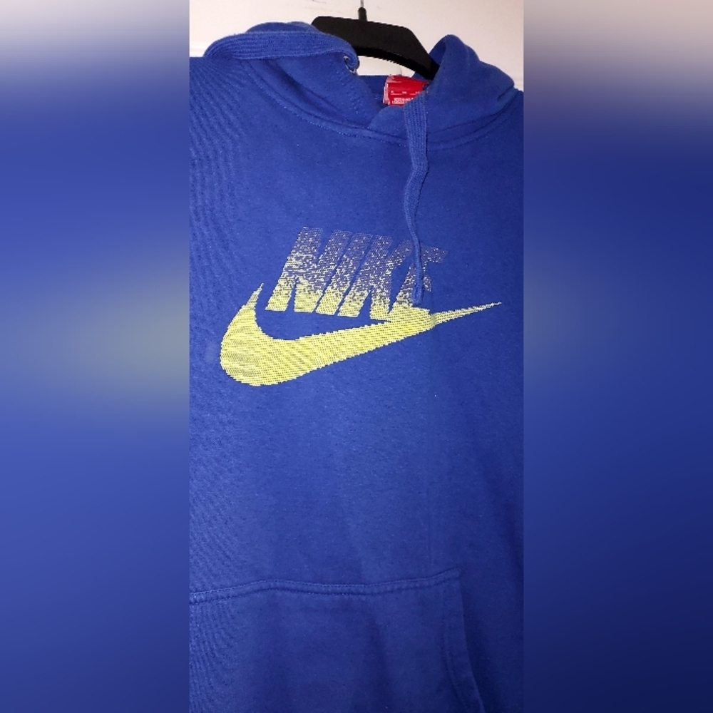 Nike Men's AW77 Futura Pullover Hoodie Jacket Blue XL - Picture 3 of 3